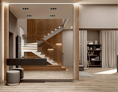 Дизайн интерьера частного дома в современном стиле