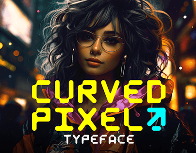 Curved Pixel Typeface - free font