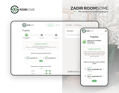 Roomsome booking engine redesign
