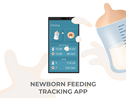 UX/UI project - newborn feeding tracking app