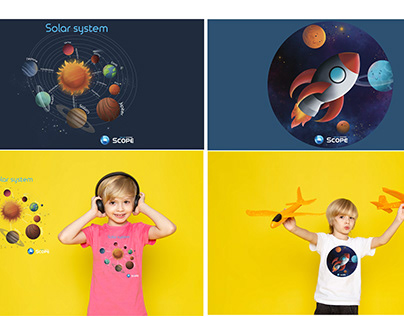 Illustrations for Solar system scope