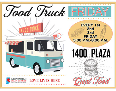 Food Truck Friday Yard Sign