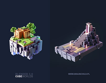 cube worlds - 3d modeling videos in Blender 3.0