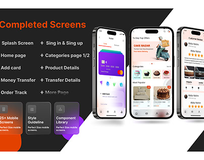Cake Bazar Mobile App Design