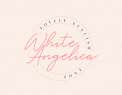 White Angelica - 100% Free script font