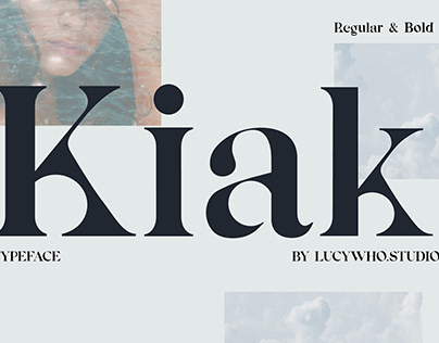Kiak - modern unique serif typeface