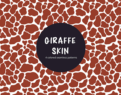 Giraffe Skin Vector Free Seamless Pattern