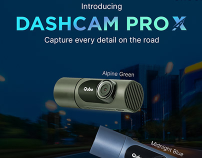 The Qubo Dashcam ProX Brochure Design