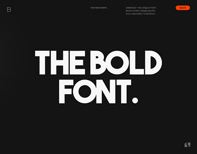 THE BOLD FONT