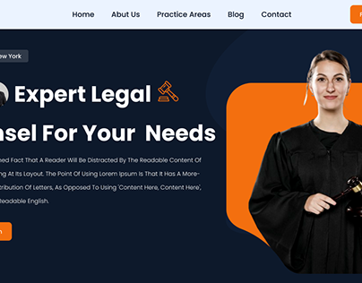 Legal law Counsel landing page
