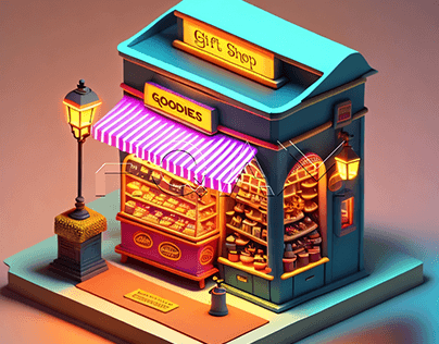 ISOMETRIC VIEW OF A SHOP