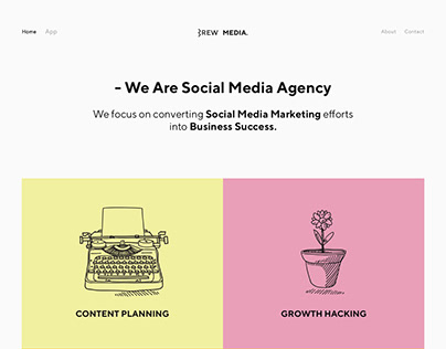 Website Ui Design for Social Media Agency