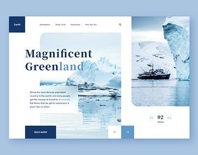 Web Design Concept - Explore Greenland