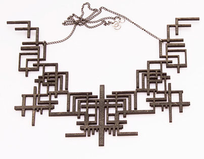 Kuura -Laser cut wooden Necklace.