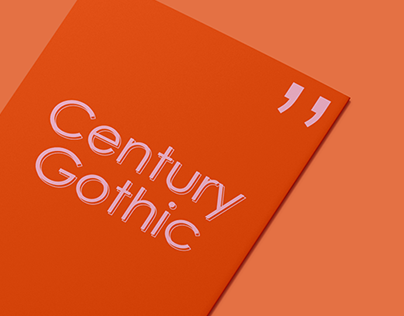 Espécime Tipográfico - Century Gothic