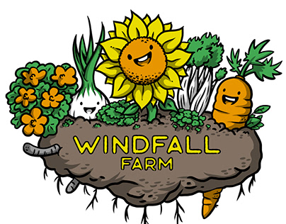 Windfall Farms logo. Juneau, Alaska. (2019)
