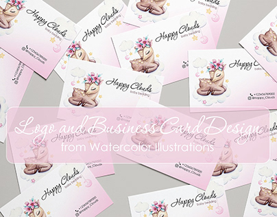 Logo and Business Card Design from Watercolor