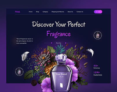 Discover Your Perfect Fragrance | Website UIUX Design
