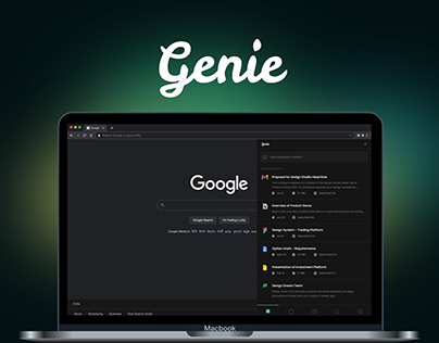 Genie - Search Engine Plugin UI/UX Case Study