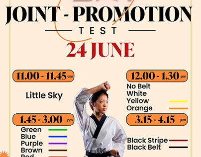Belt - Promotion Test Event POSTER