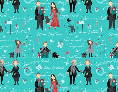 Christmas wrapping paper Design