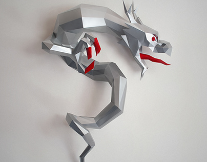 DIY papercraft project: Chinese Dragon