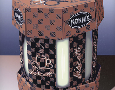 Nonni's Custom Biscotti Jar Packaging