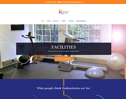 Project thumbnail - Biokineticist Landing Page | Website