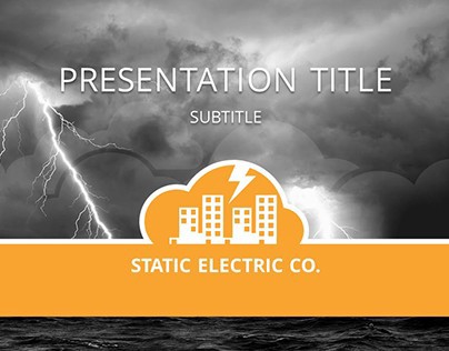 Concept Logo and Template "Static Electric CO."