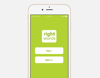 "Right Words" Songwriting App