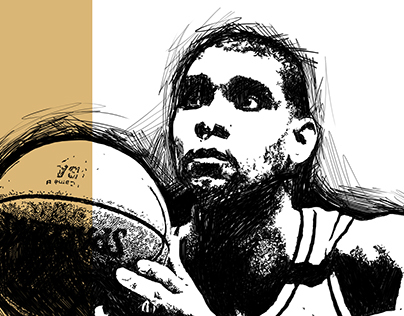 Tim Duncan (S.A Spurs) Illustration