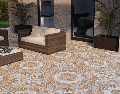 Outdoor tile ceramic floor