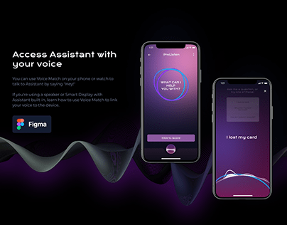 Voice Assistant App - App UI/UX Design