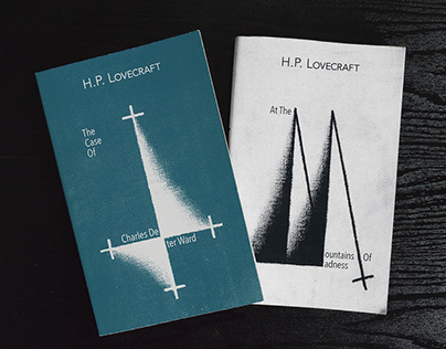 H.P. Lovecraft, Minimal Typographic Book Covers