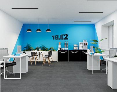 Дизайн интерьера для Tele2