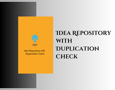 Idea Repository with Duplication Check