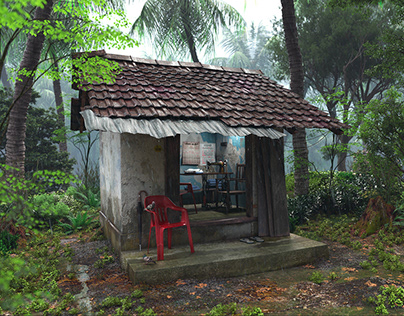 A Rainy Day in Kerala