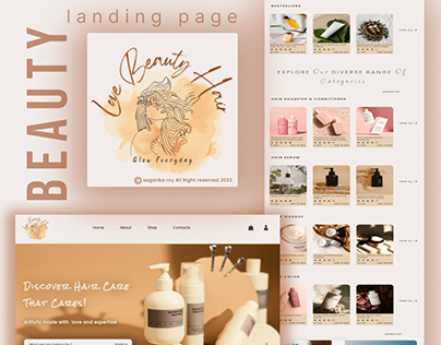 Beauty_ Landing Page Design