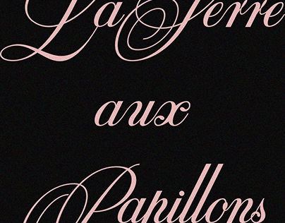 Typography work for "La Serre aux Papillons" short film