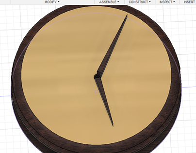 Wooden Rotating Clock