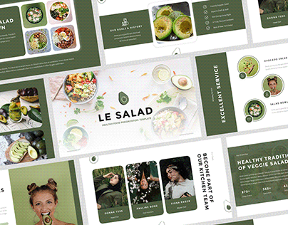 Le Salad - Healthy Food PowerPoint Template
