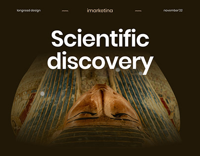 Longread | Egypt discovery | UX/UI Design | Animation