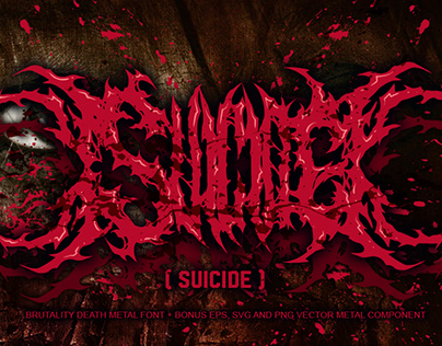 Suicide Brutal Death Metal Font | Black Metal