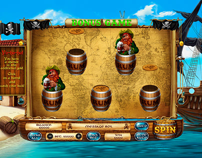 Online slot machine "Pirate Treasures"