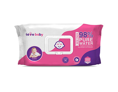 Natural Organic Pure Water Scented Baby Wipes