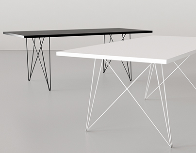 Free 3d model / XZ3 200 Dining Table by Magis