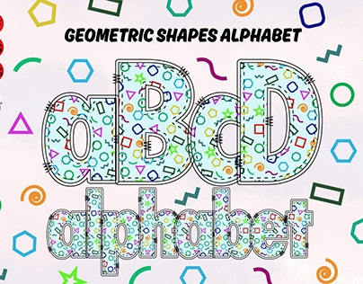 Geometric Shapes Alphabet Letters