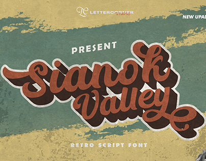 Sianok Valley | Retro Script Font