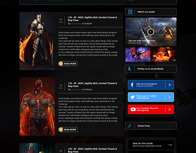 Ikov gaming webpage design