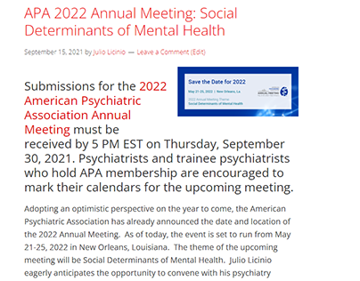 APA 2022 Annual Meeting